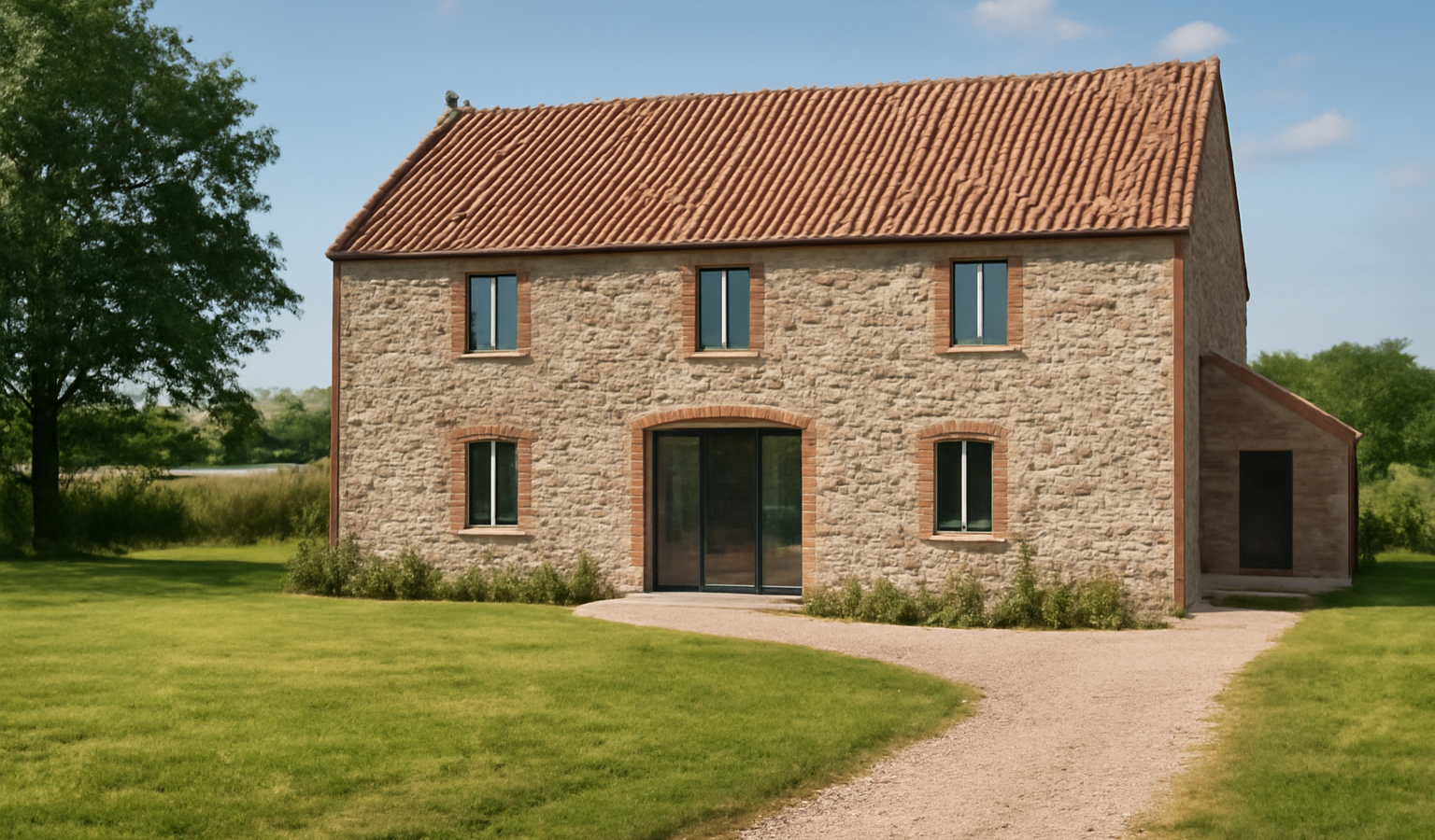 ferme rénovée avec terrain alentour