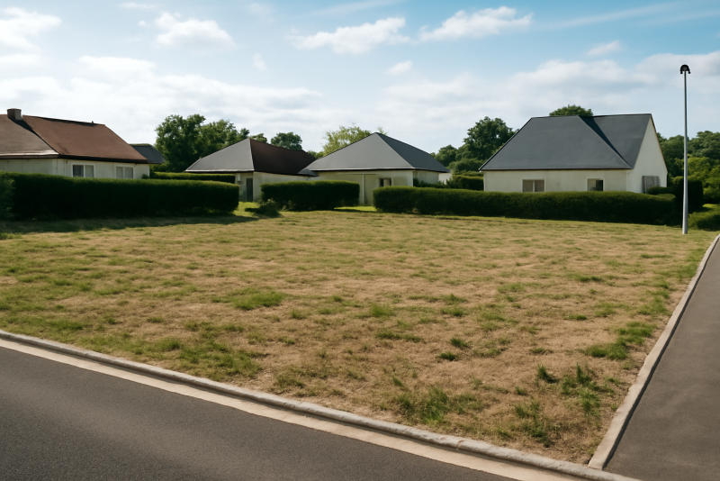 Terrain constructible zone résidentielle calme