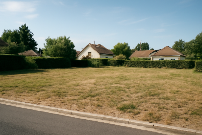 Terrain constructible zone résidentielle calme