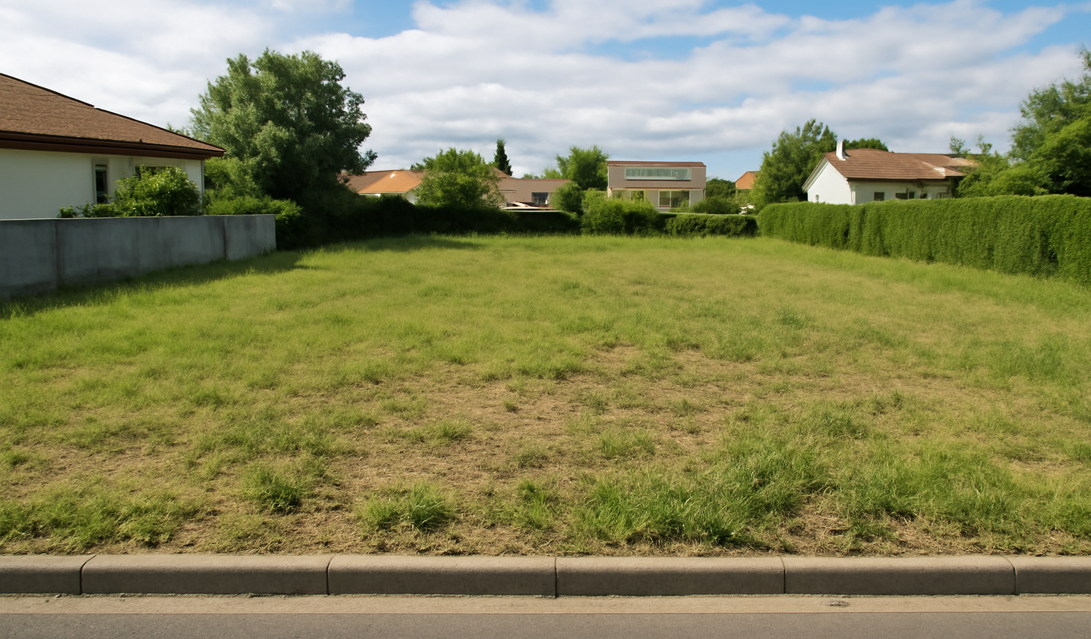 Terrain constructible zone résidentielle calme