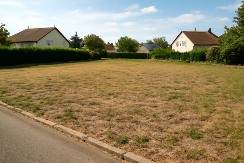 Terrain constructible zone résidentielle calme