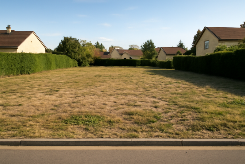 Terrain constructible zone résidentielle calme