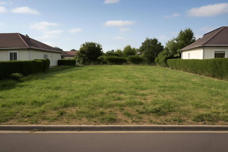 Terrain constructible zone résidentielle calme