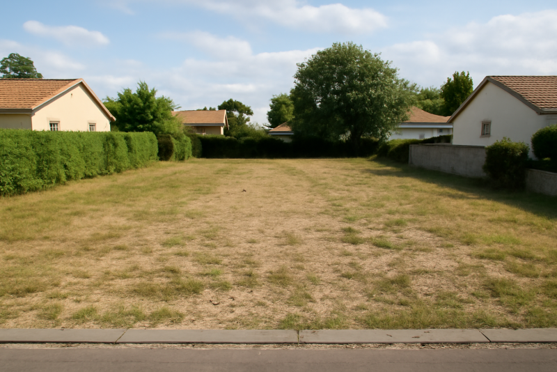 Terrain constructible zone résidentielle calme