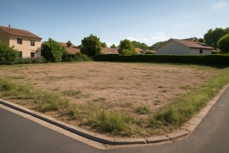 Terrain constructible zone résidentielle calme