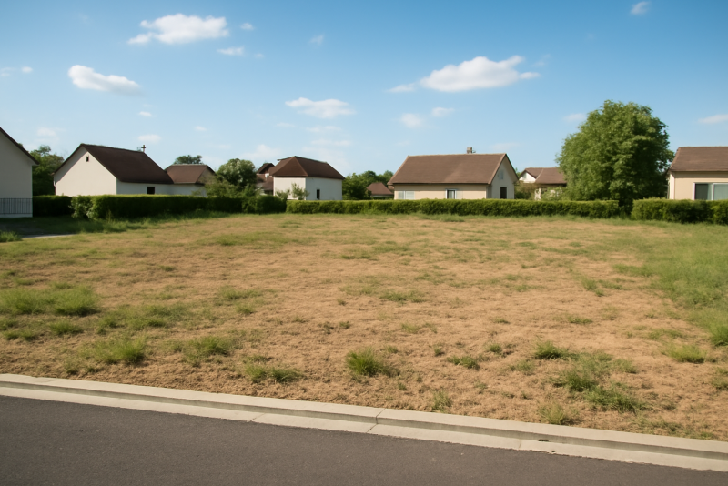 Terrain constructible zone résidentielle calme