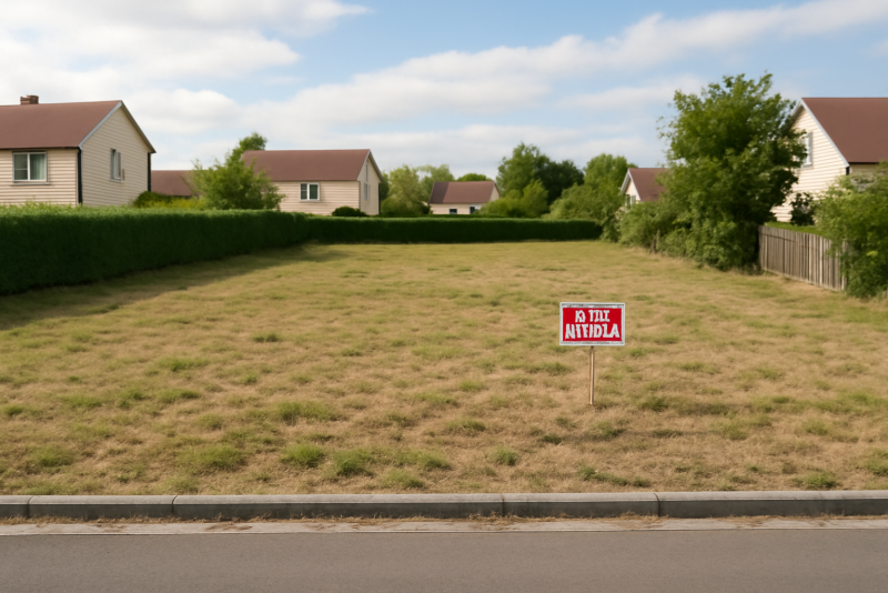Terrain constructible zone résidentielle calme