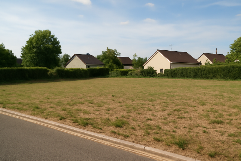 Terrain constructible zone résidentielle calme