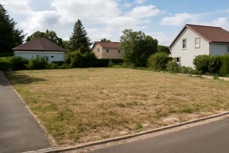 Terrain constructible zone résidentielle calme