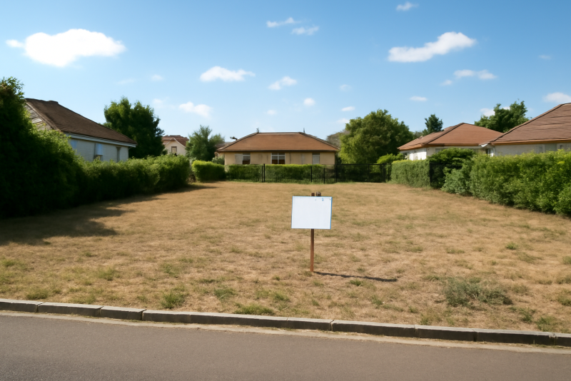 Terrain constructible zone résidentielle calme
