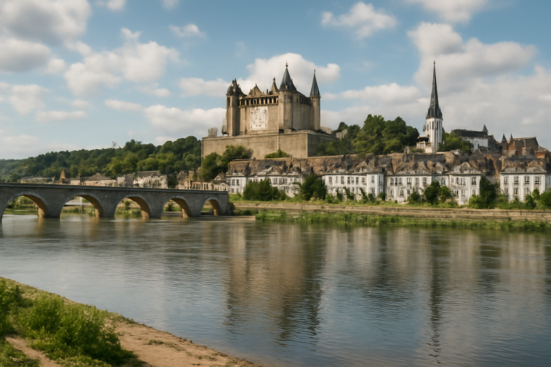 Paysage Saumur vue panoramique