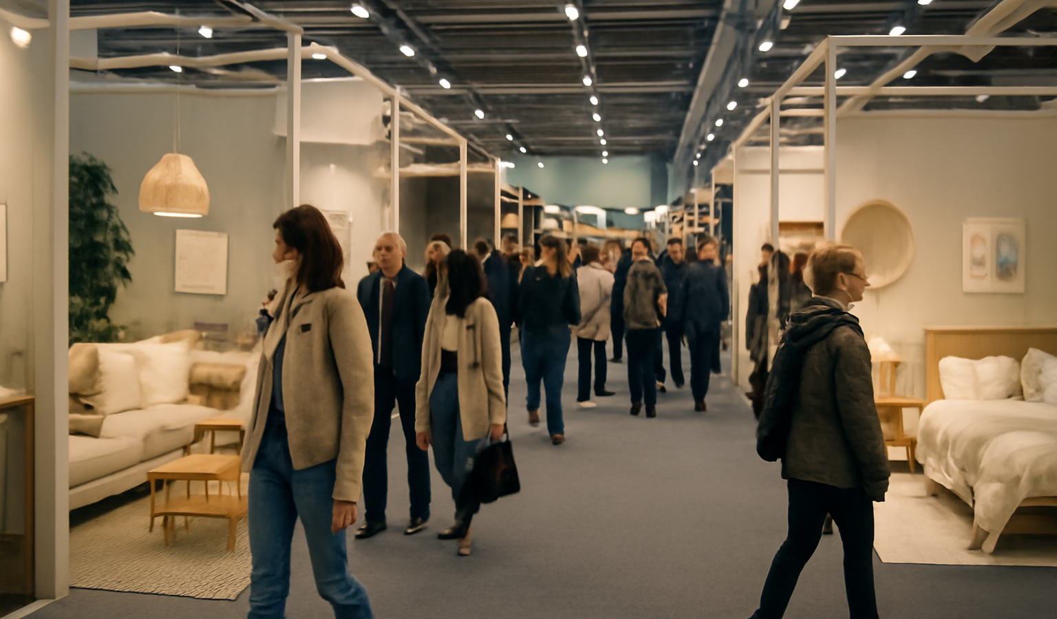 Salon habitat décoration visite stands