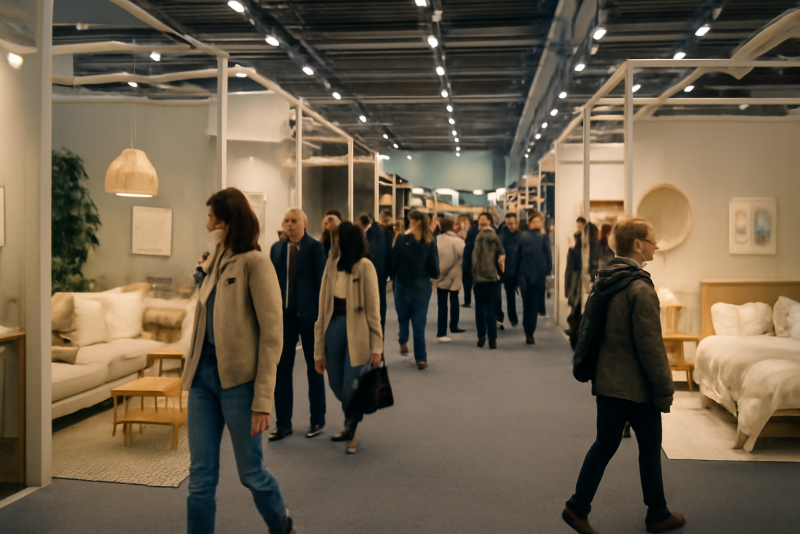 Salon habitat décoration visite stands