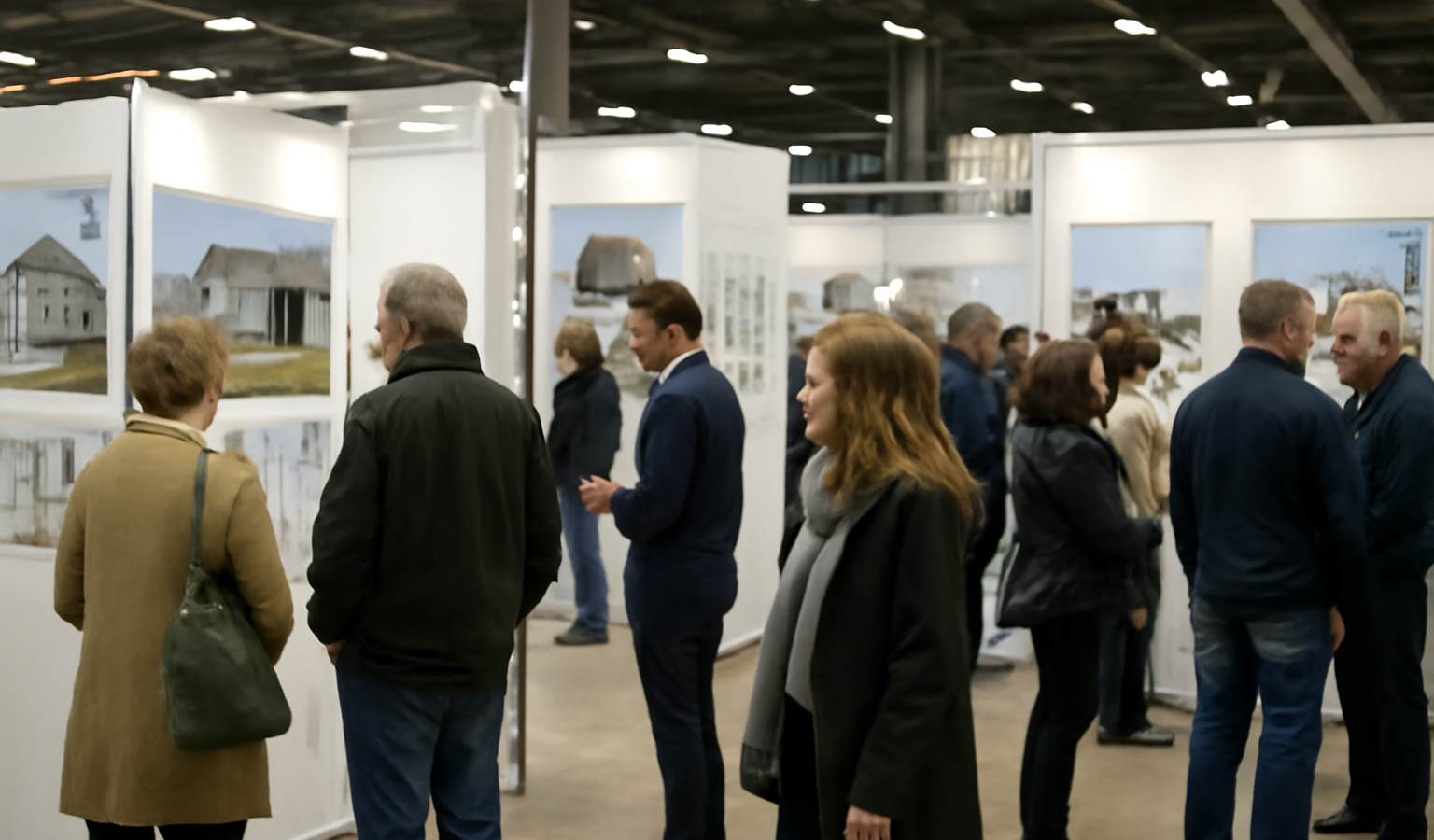 Salon habitat immobilier visite stands