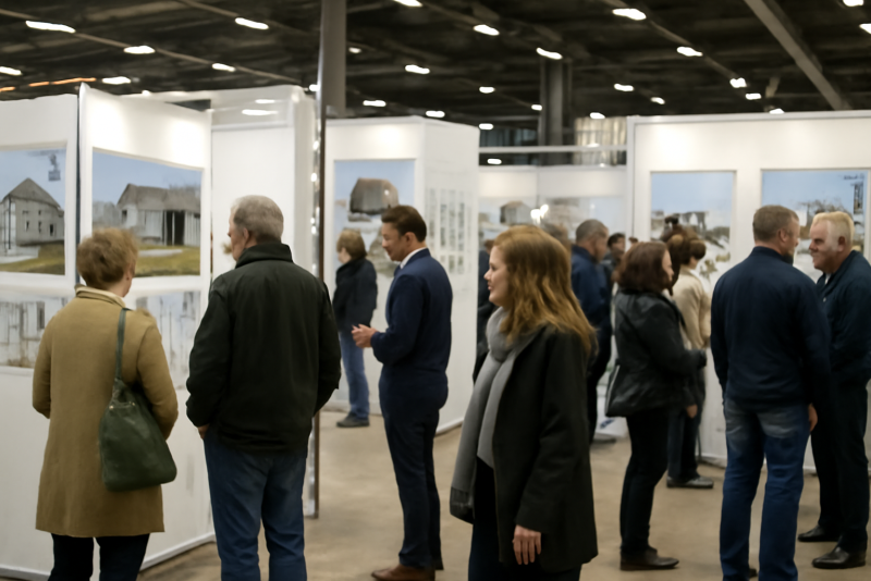 Salon habitat immobilier visite stands