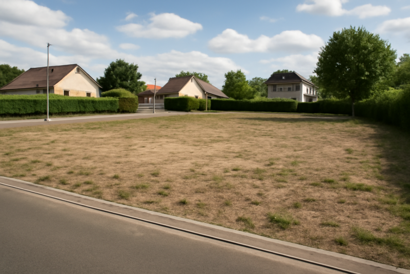 Terrain constructible zone résidentielle calme