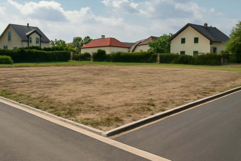Terrain constructible zone résidentielle calme