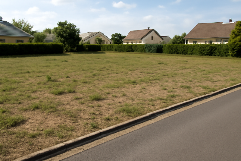 Terrain constructible zone résidentielle calme