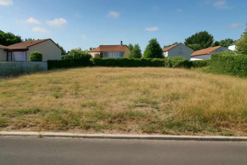 Terrain constructible zone résidentielle calme