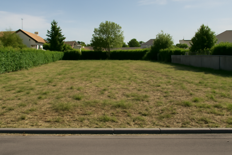 Terrain constructible zone résidentielle calme
