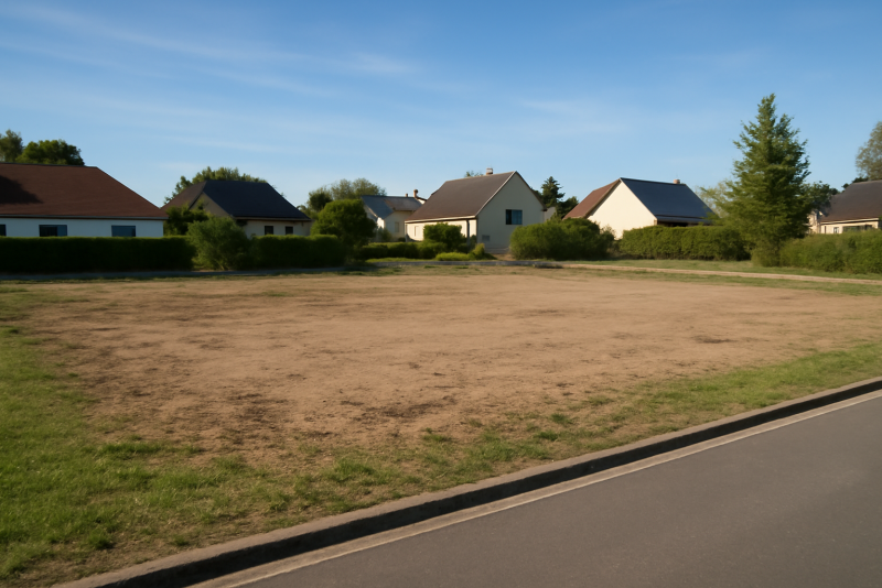 Terrain constructible zone résidentielle calme