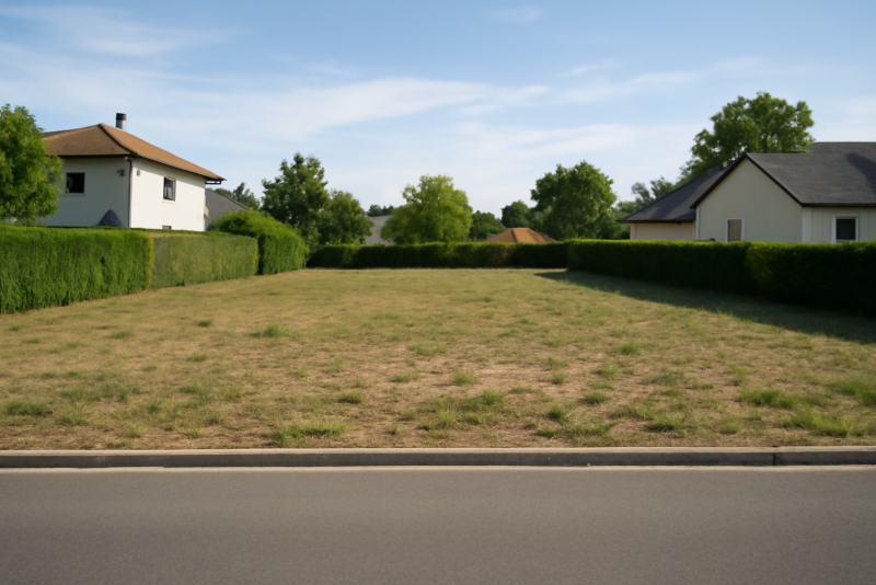 Terrain constructible zone résidentielle calme