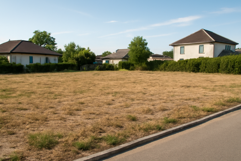 Terrain constructible zone résidentielle calme