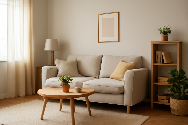 Intérieur décoré avec petit budget