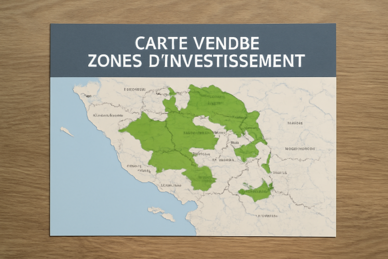 Carte Vendée zones investissement