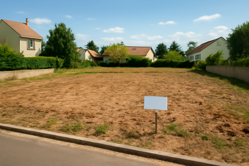 Terrain constructible zone résidentielle calme