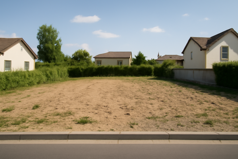 Terrain constructible zone résidentielle calme