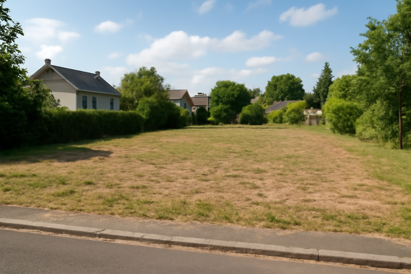 Terrain constructible zone résidentielle calme