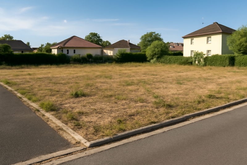 Terrain constructible zone résidentielle calme
