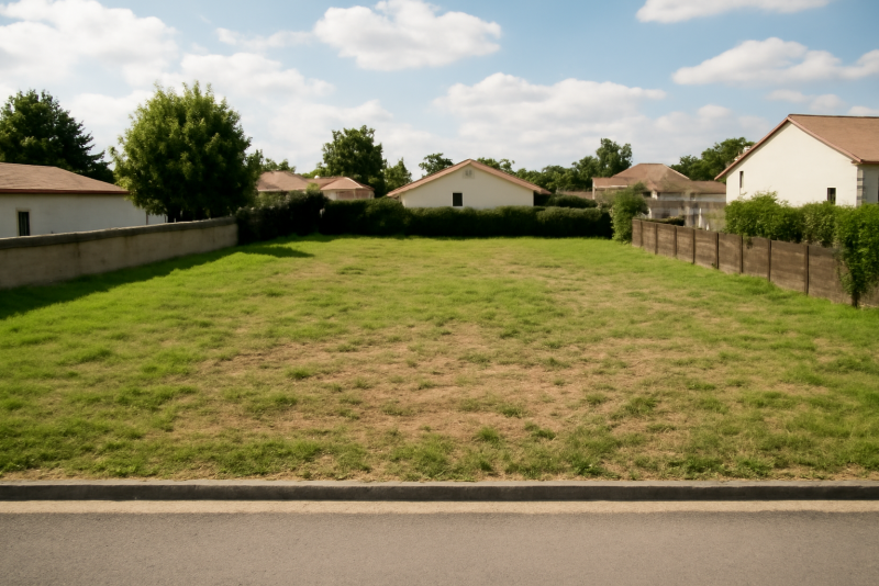 Terrain constructible zone résidentielle calme