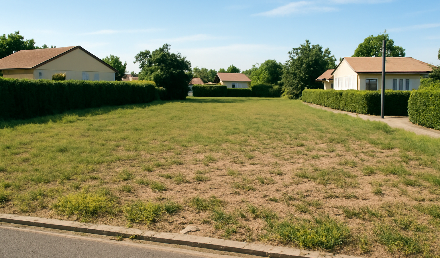Terrain constructible zone résidentielle calme