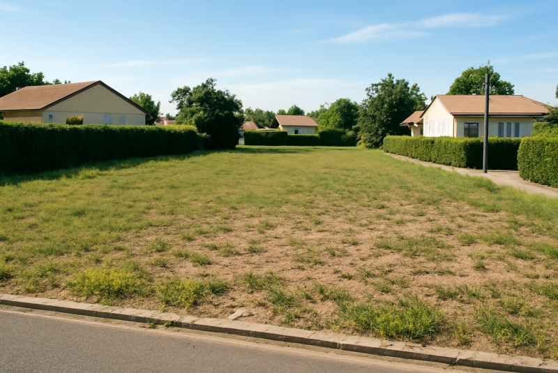 Terrain constructible zone résidentielle calme