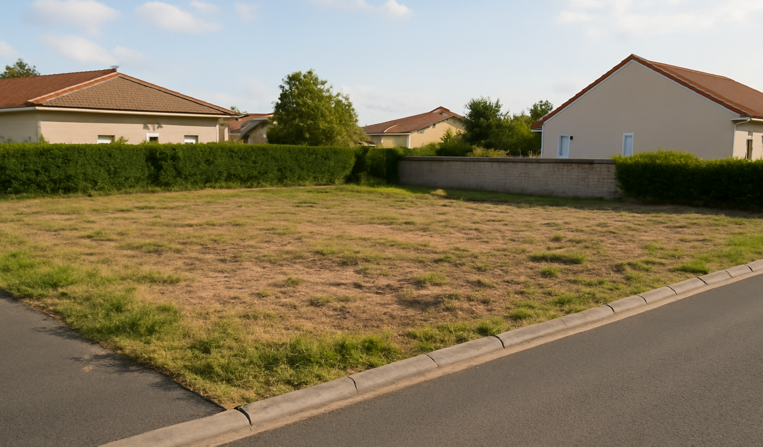 Terrain constructible zone résidentielle calme