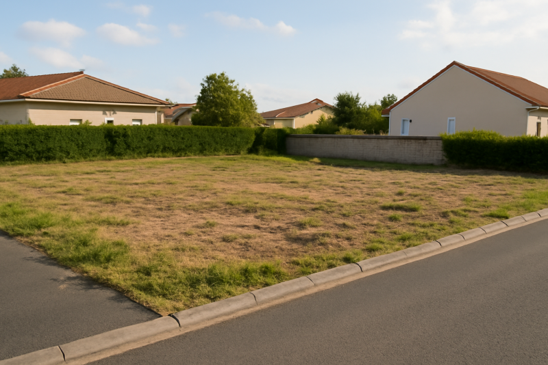 Terrain constructible zone résidentielle calme