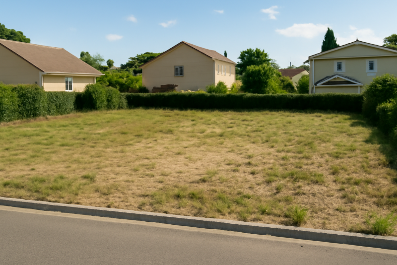 Terrain constructible zone résidentielle calme