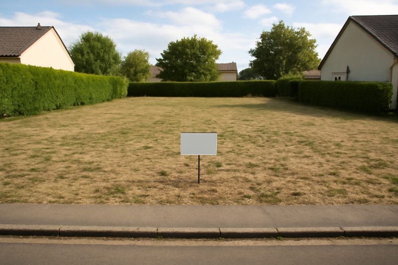 Terrain constructible zone résidentielle calme