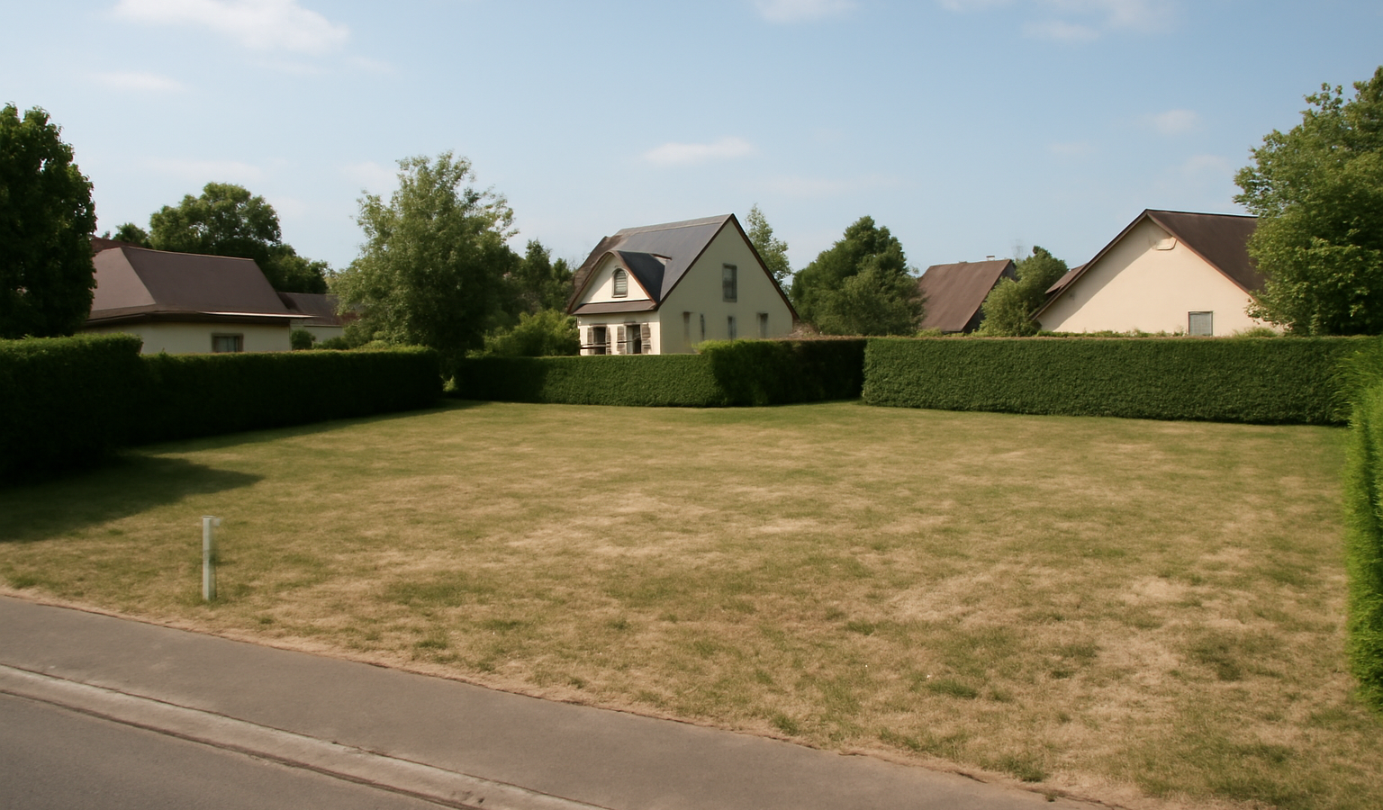 Terrain constructible zone résidentielle calme