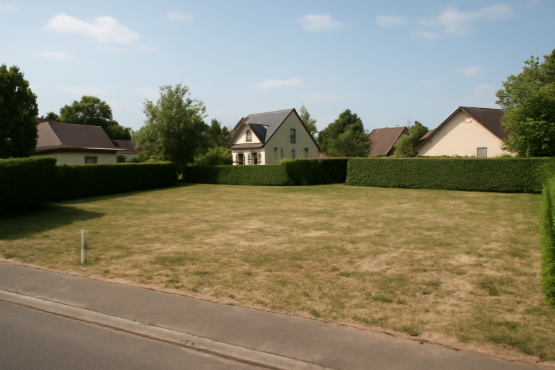 Terrain constructible zone résidentielle calme