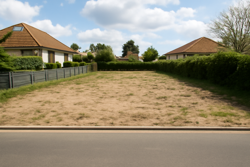 Terrain constructible zone résidentielle calme