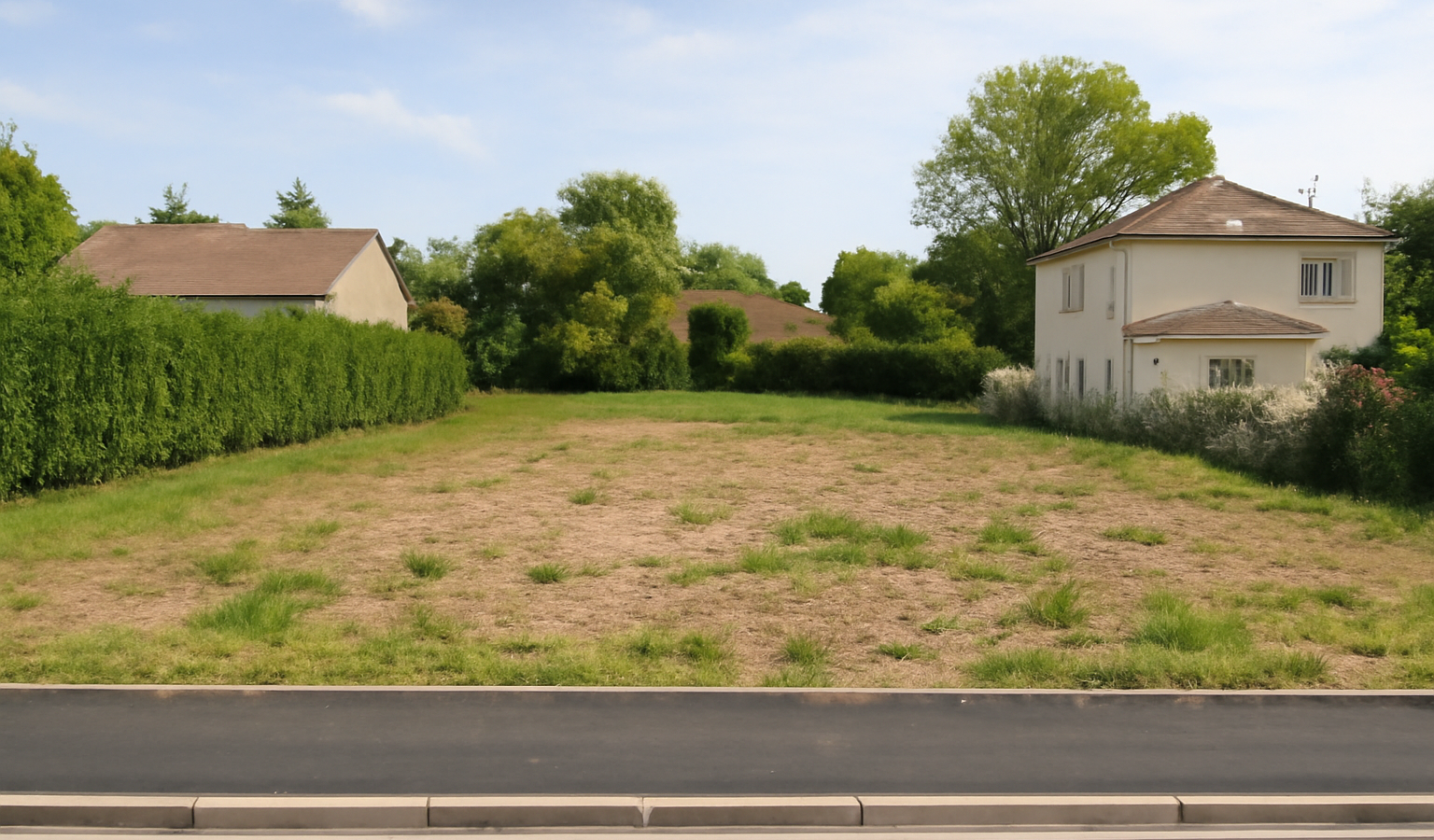 Terrain constructible zone résidentielle calme