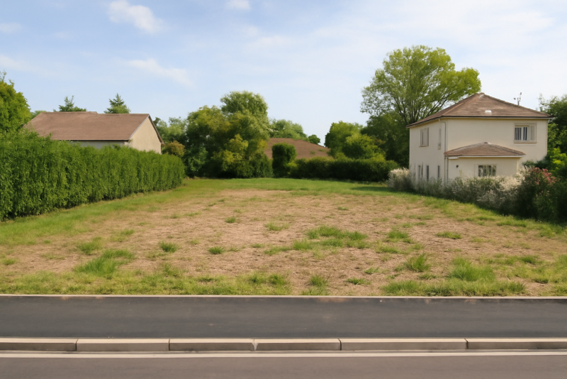 Terrain constructible zone résidentielle calme