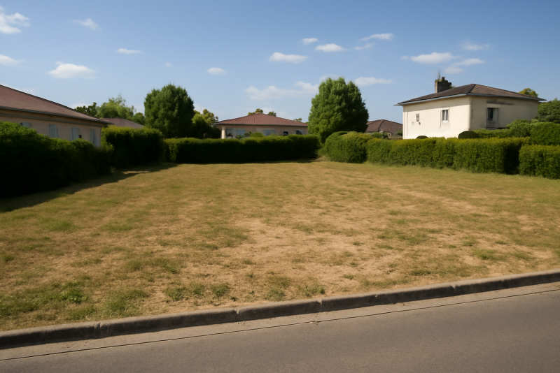 Terrain constructible zone résidentielle calme