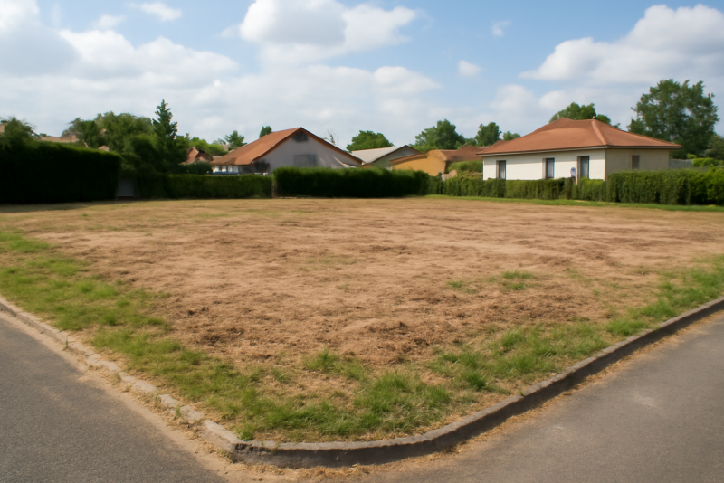 Terrain constructible zone résidentielle calme