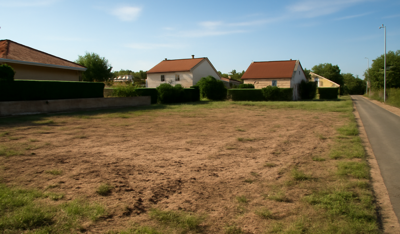 Terrain constructible zone résidentielle calme