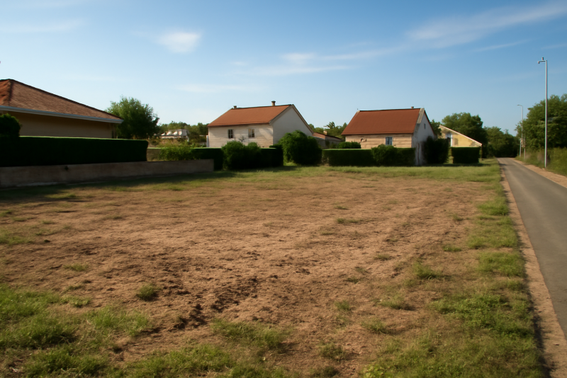 Terrain constructible zone résidentielle calme