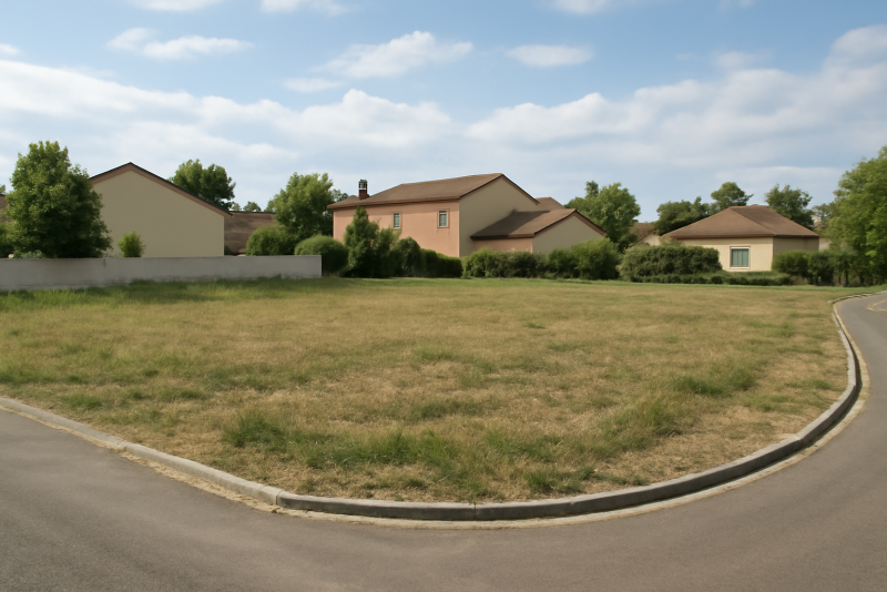 Terrain constructible zone résidentielle calme